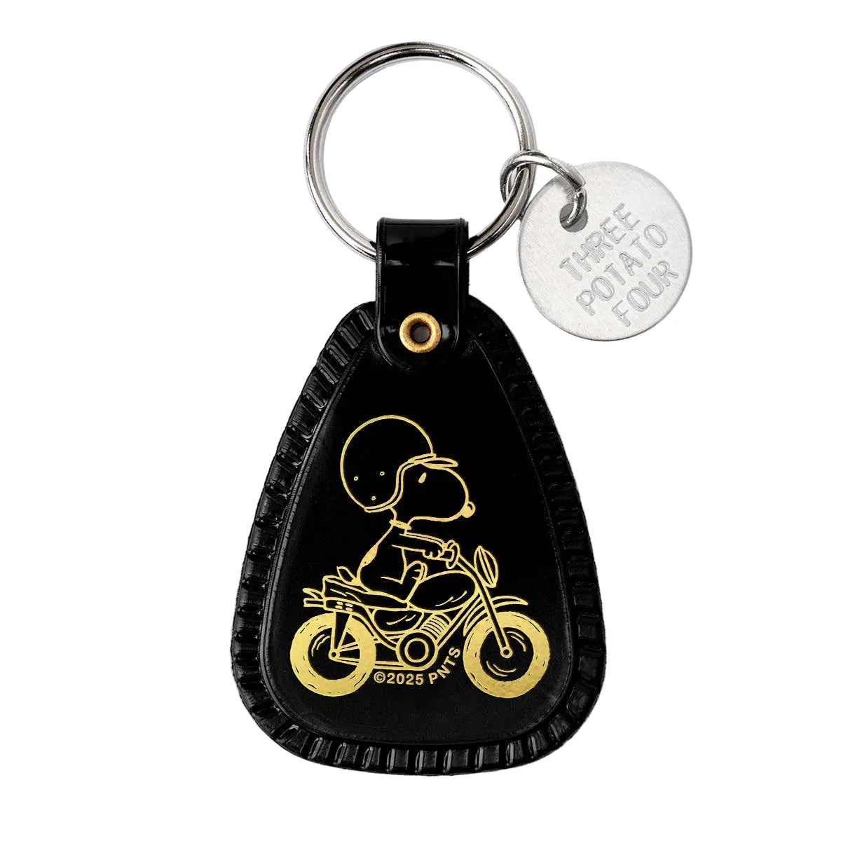 Snoopy Motorcycle Saddle Keychain