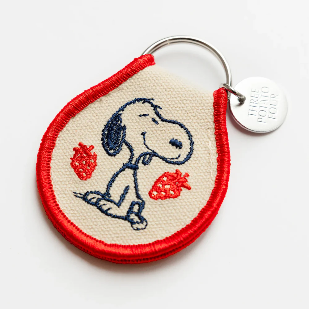Snoopy Strawberry Patch Keychain - Image 2