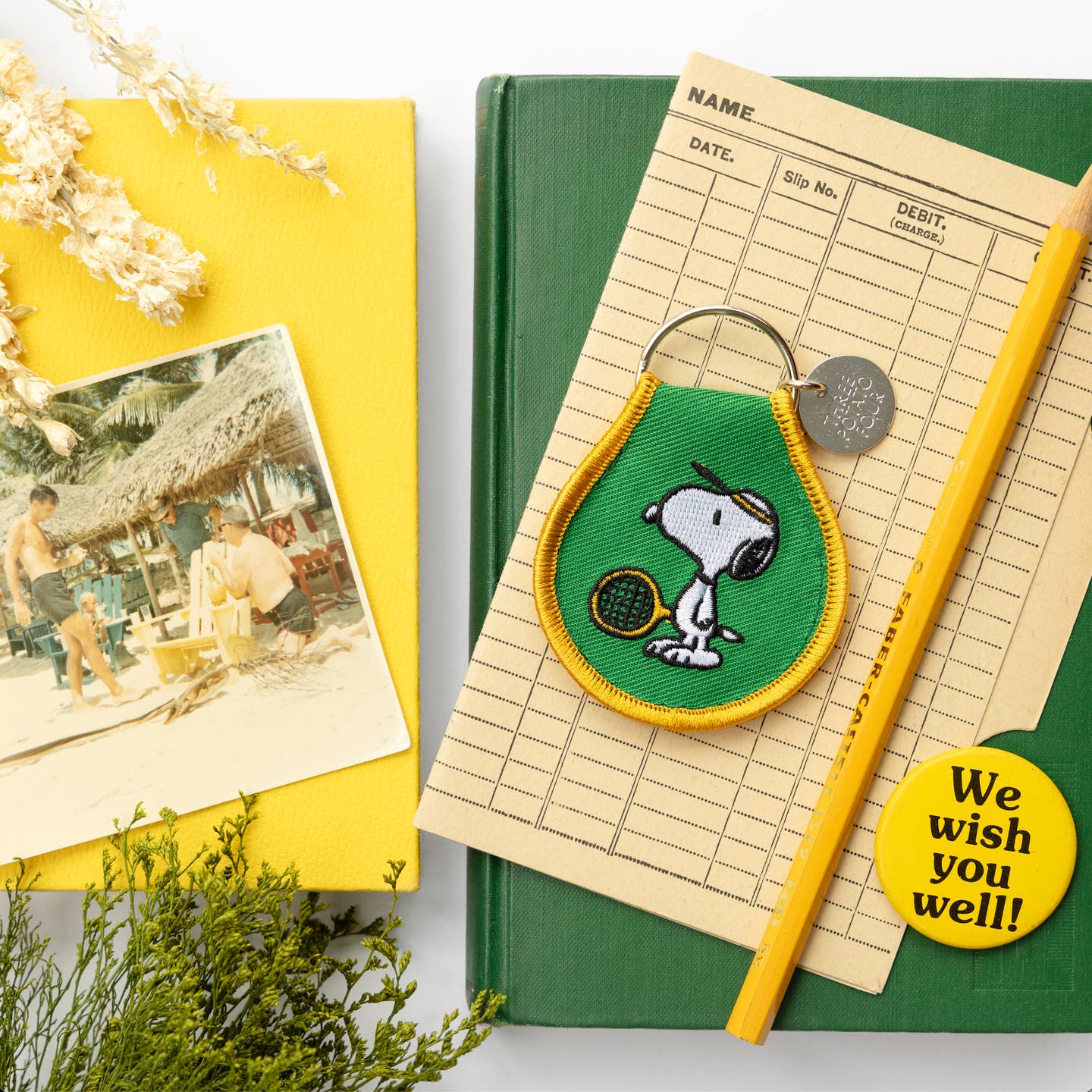 Snoopy Tennis Patch Keychain - Image 2