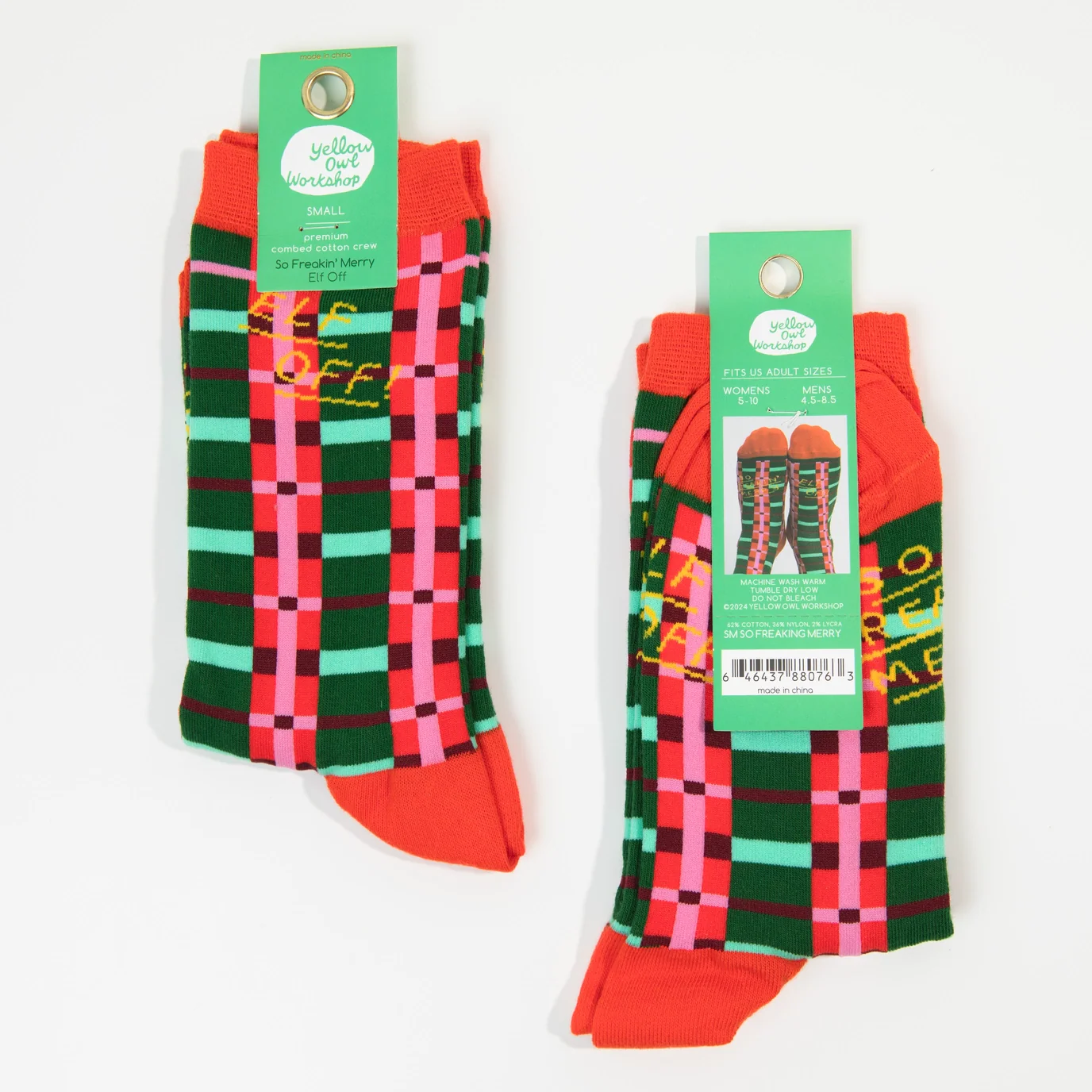 So Freaking Merry Crew Socks Small - Image 2