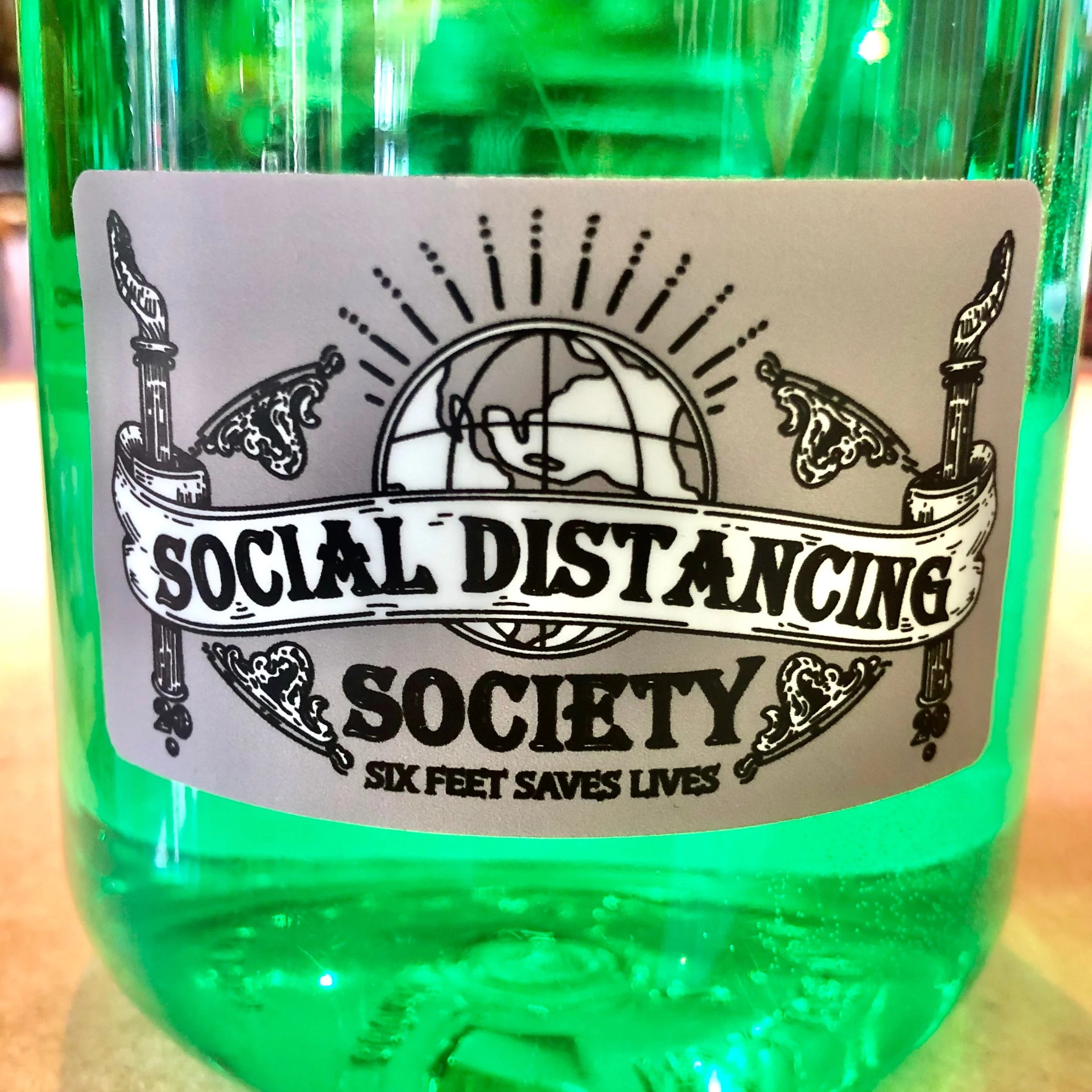 Social Distancing Society Sticker