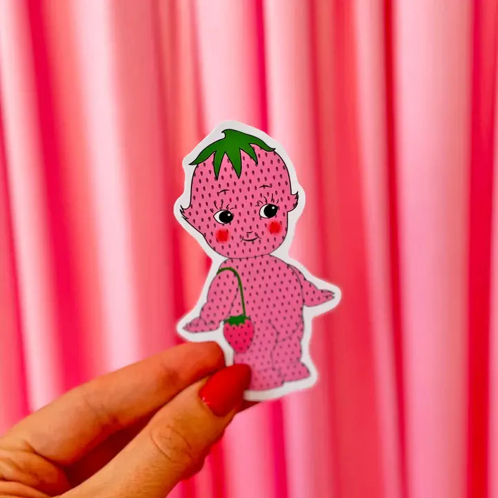 Strawberry Kewpie Sticker - Image 2