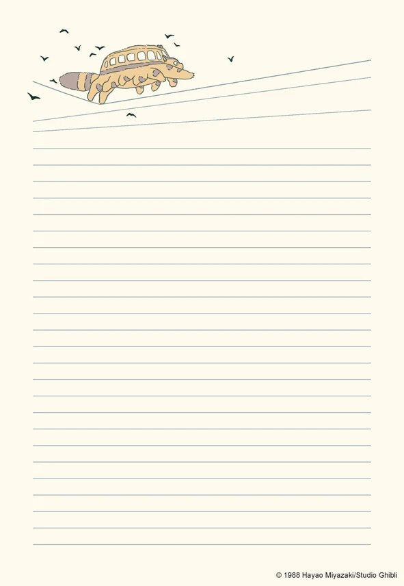 Studio Ghibli My Neighbor Totoro Stationery Set - Image 4