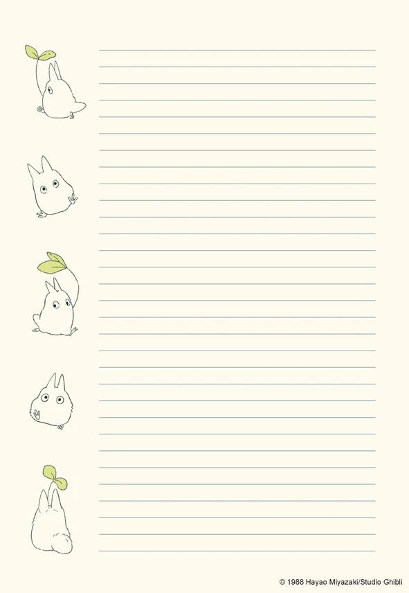 Studio Ghibli My Neighbor Totoro Stationery Set - Image 6