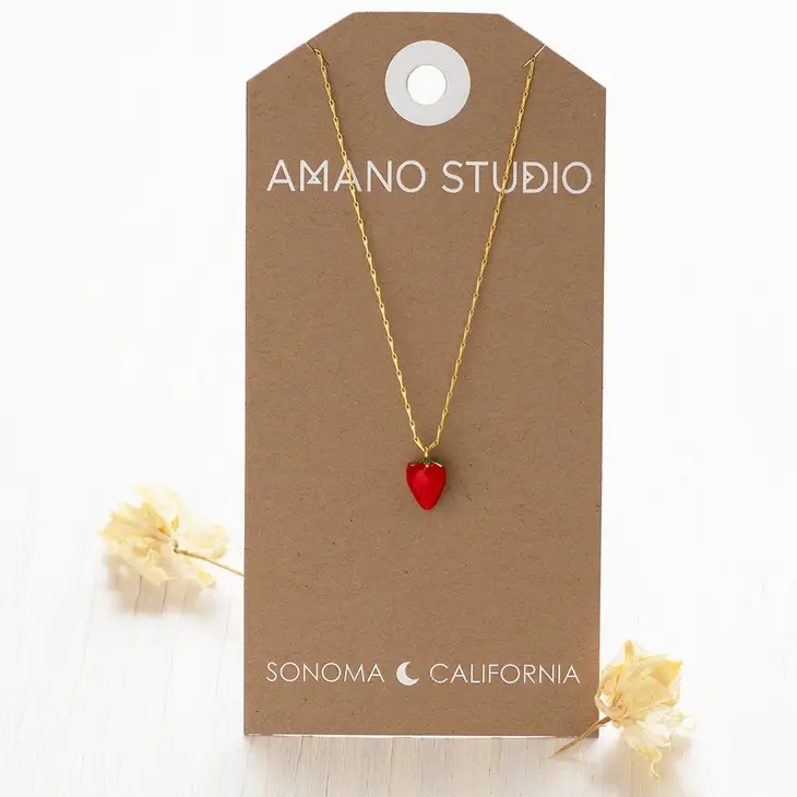 Summer Strawberry Necklace - Image 2