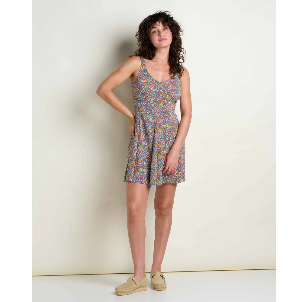 Sunkissed Tank Godet Dress - Pacific Blue - Image 3