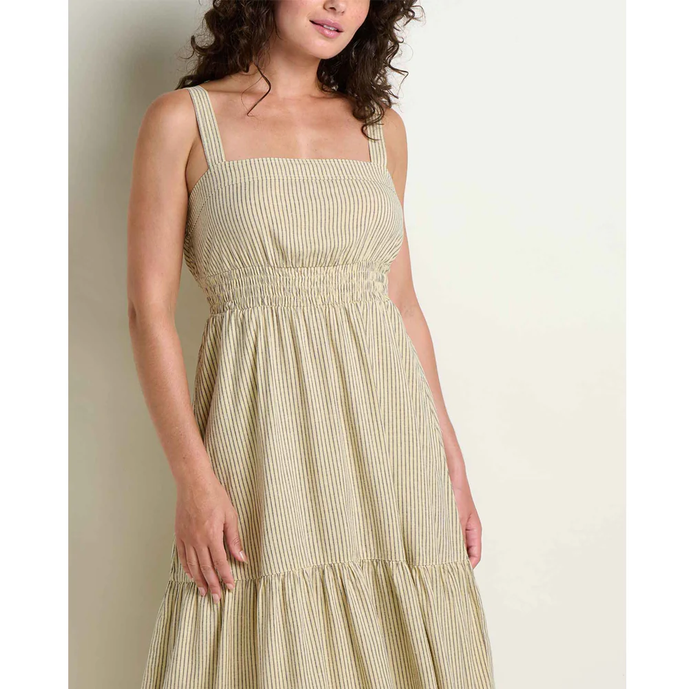 Taj Hemp Tiered Midi Dress - Image 10