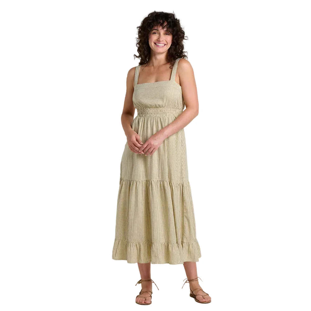 Taj Hemp Tiered Midi Dress - Image 2