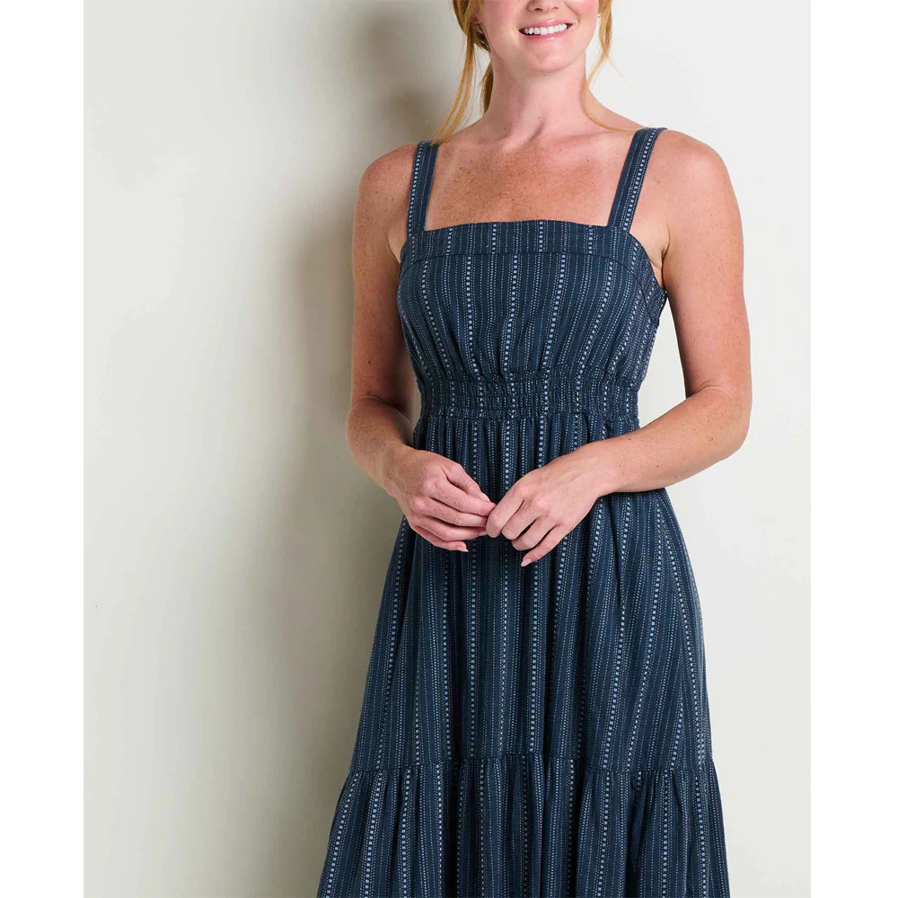 Taj Hemp Tiered Midi Dress - Image 4