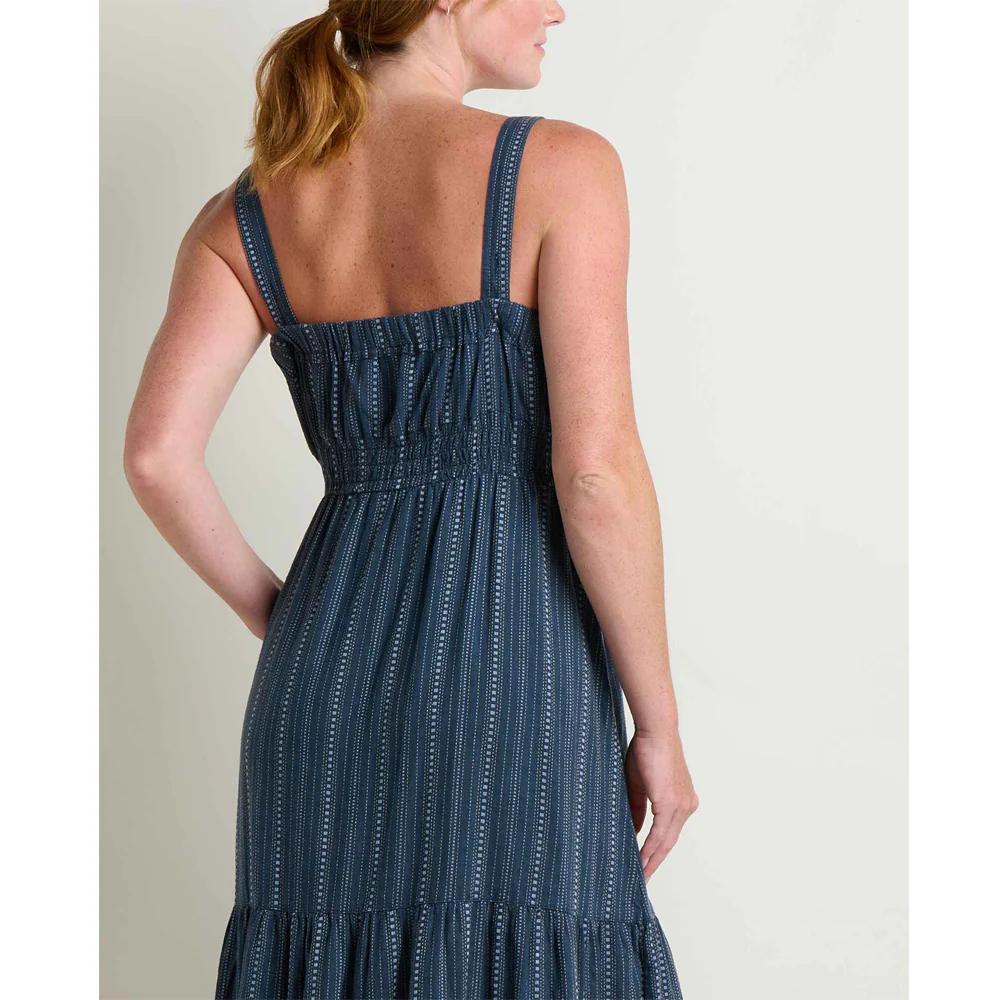 Taj Hemp Tiered Midi Dress - Image 5