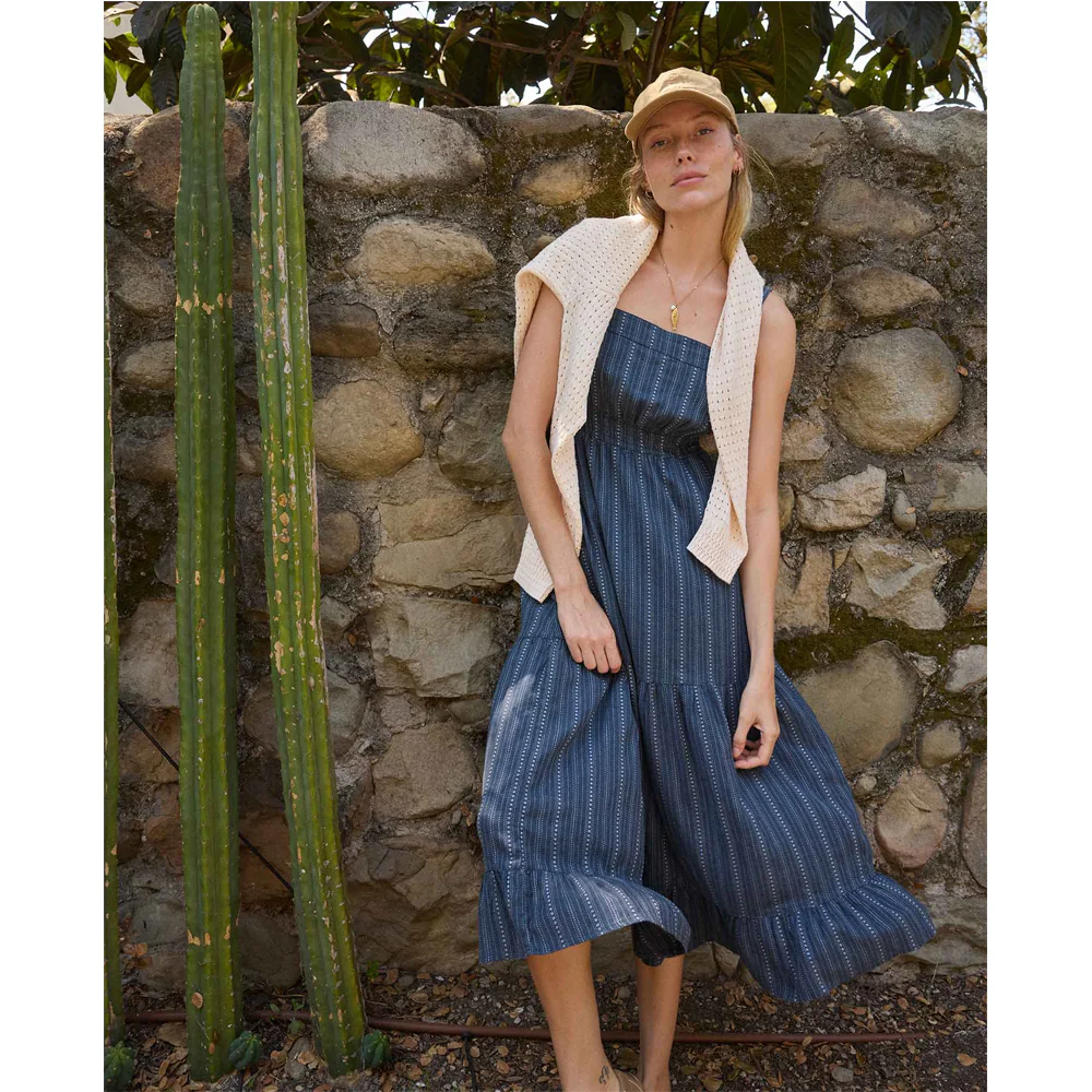 Taj Hemp Tiered Midi Dress - Image 7