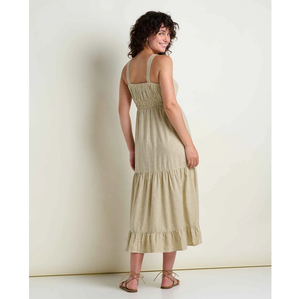 Taj Hemp Tiered Midi Dress - Image 9
