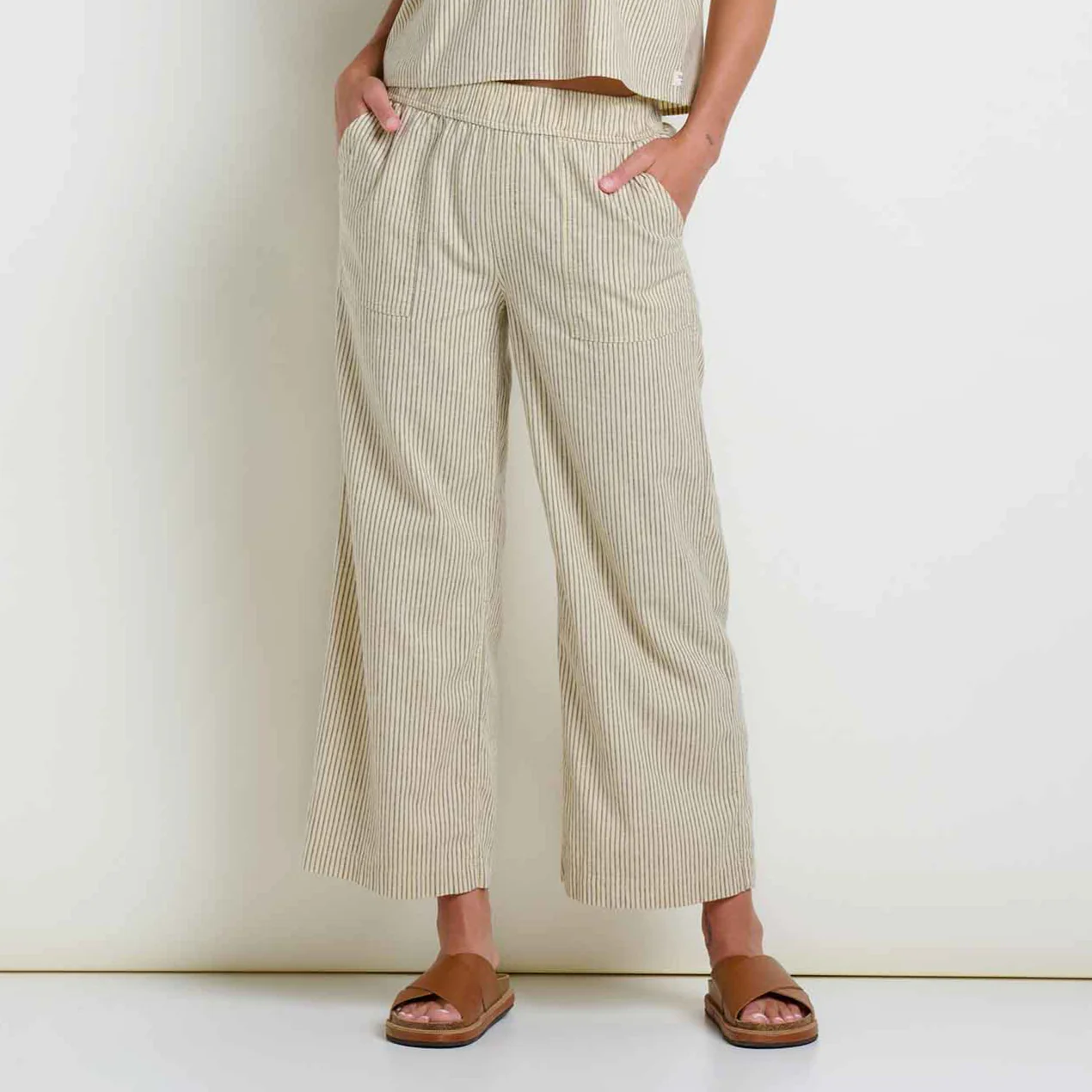 Taj Hemp Wide Leg Pants- Barley Railroad