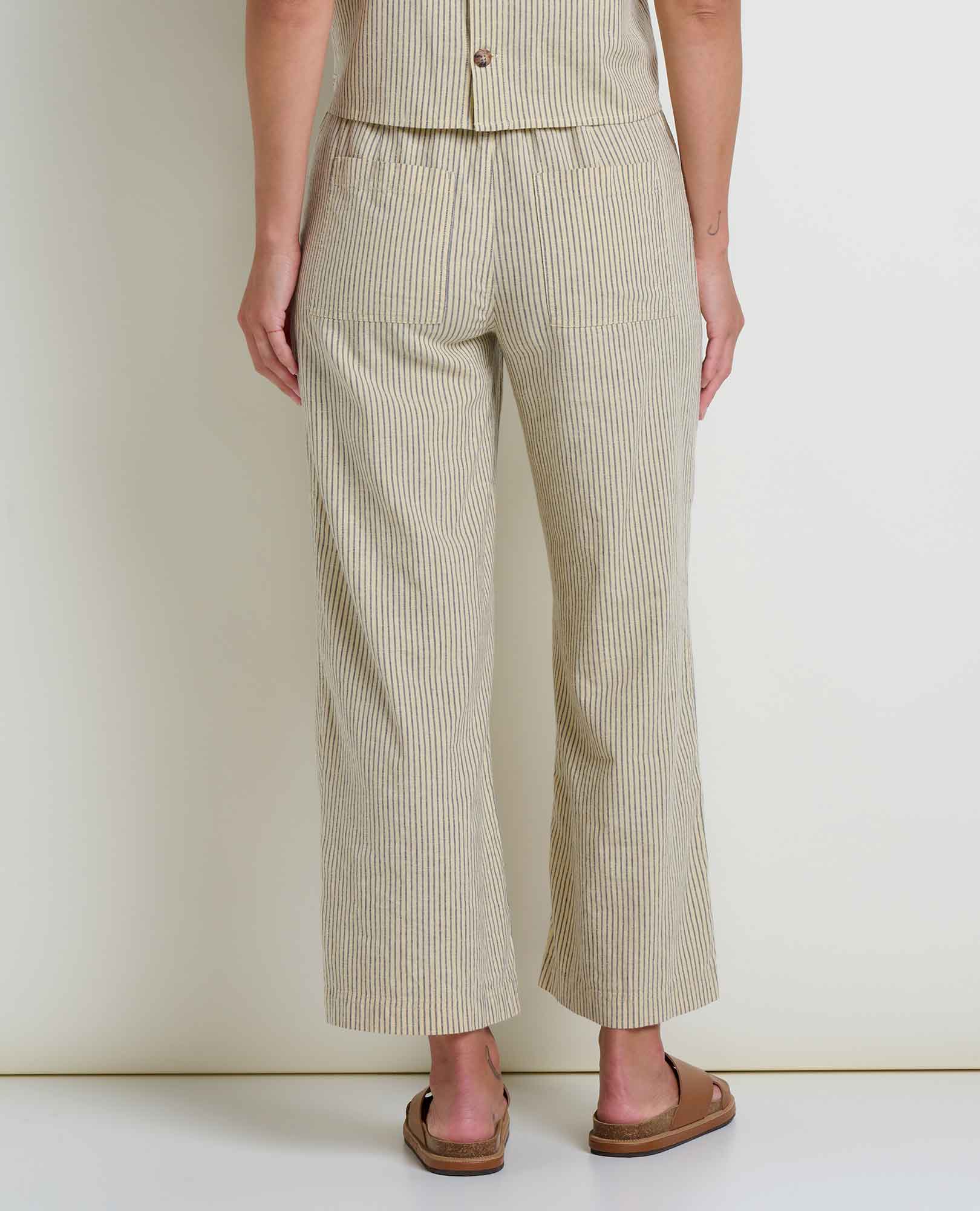 Taj Hemp Wide Leg Pants- Barley Railroad - Image 3