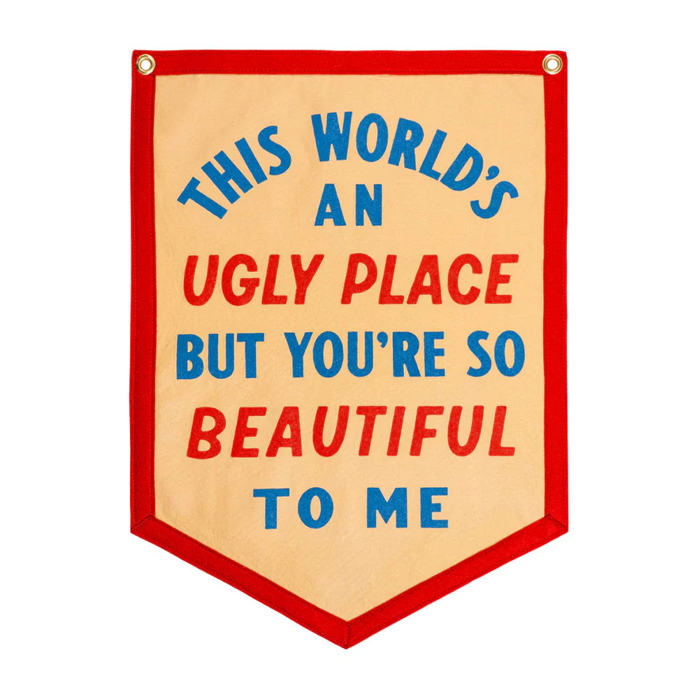 The World's An Ugly Place Camp Flag
