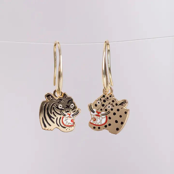 Tiger & Cheetah Earrings - Image 2