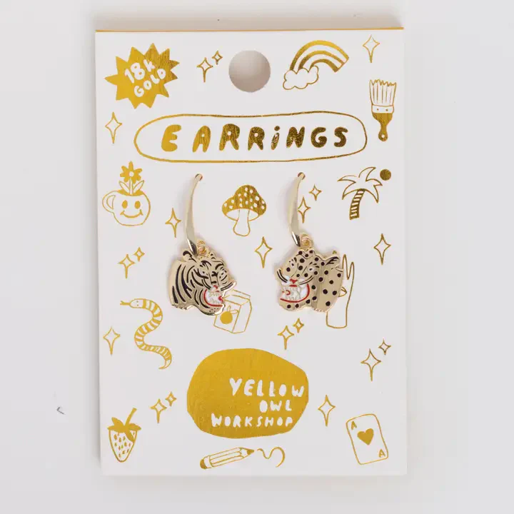Tiger & Cheetah Earrings - Image 3