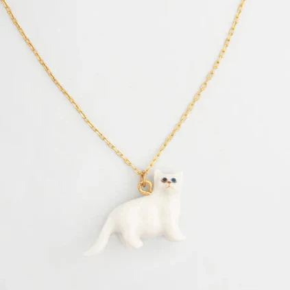 Tiny Persian Cat Necklace - Image 2