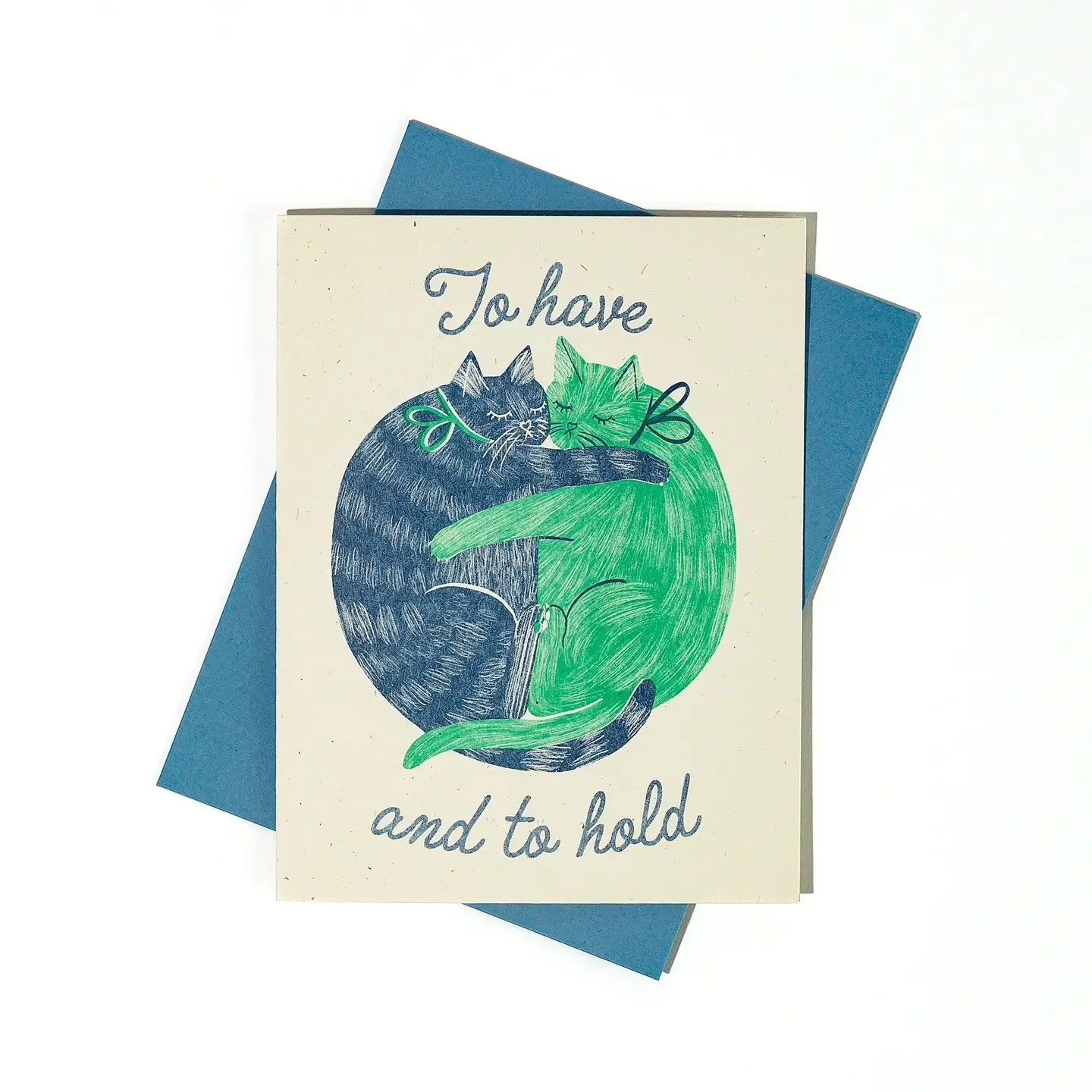 To Have and To Hold Risograph Wedding Card - Image 2