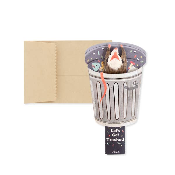 Trash Party Pop Up Card