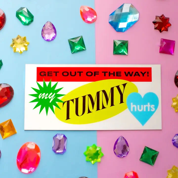 Tummy Hurts Car Magnet - Image 2