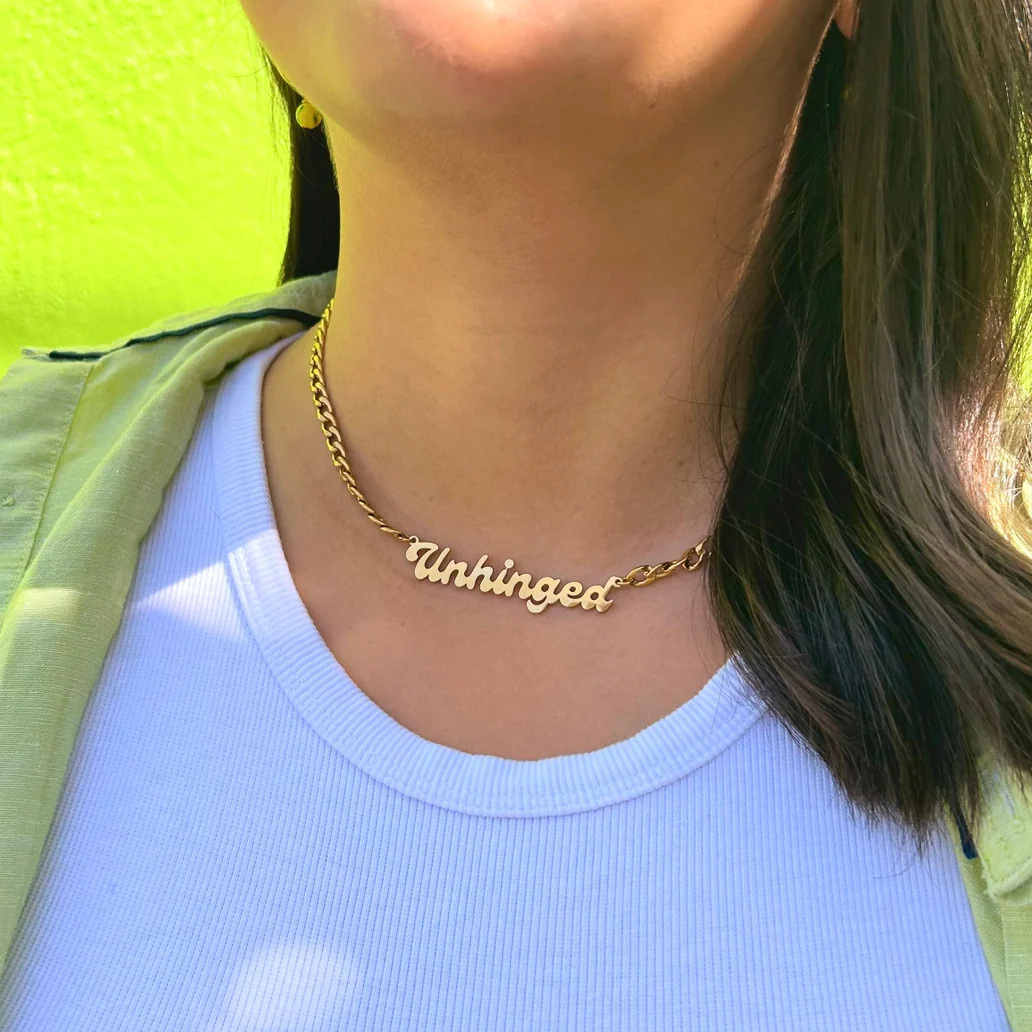 Unhinged Nameplate Necklace - Image 2