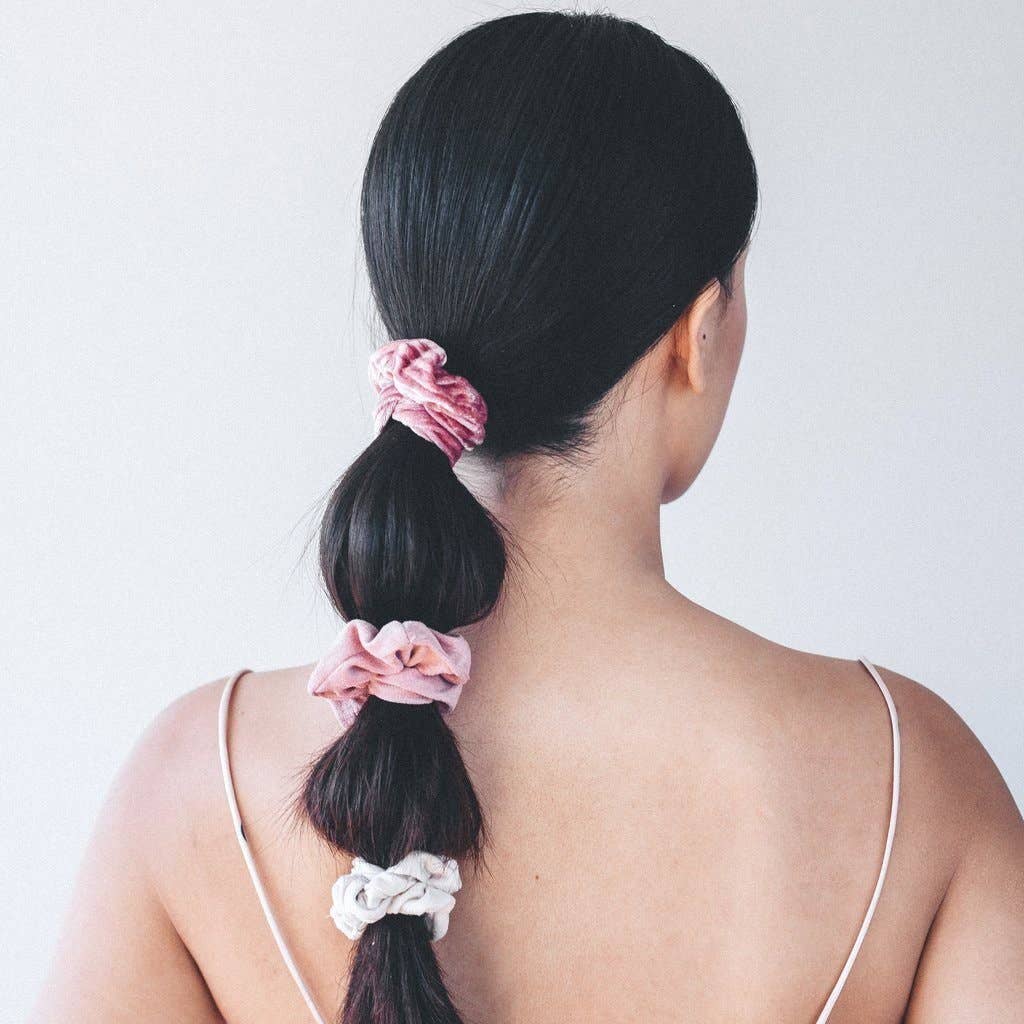 Velvet Scrunchies - Blush and Mauve - Image 2