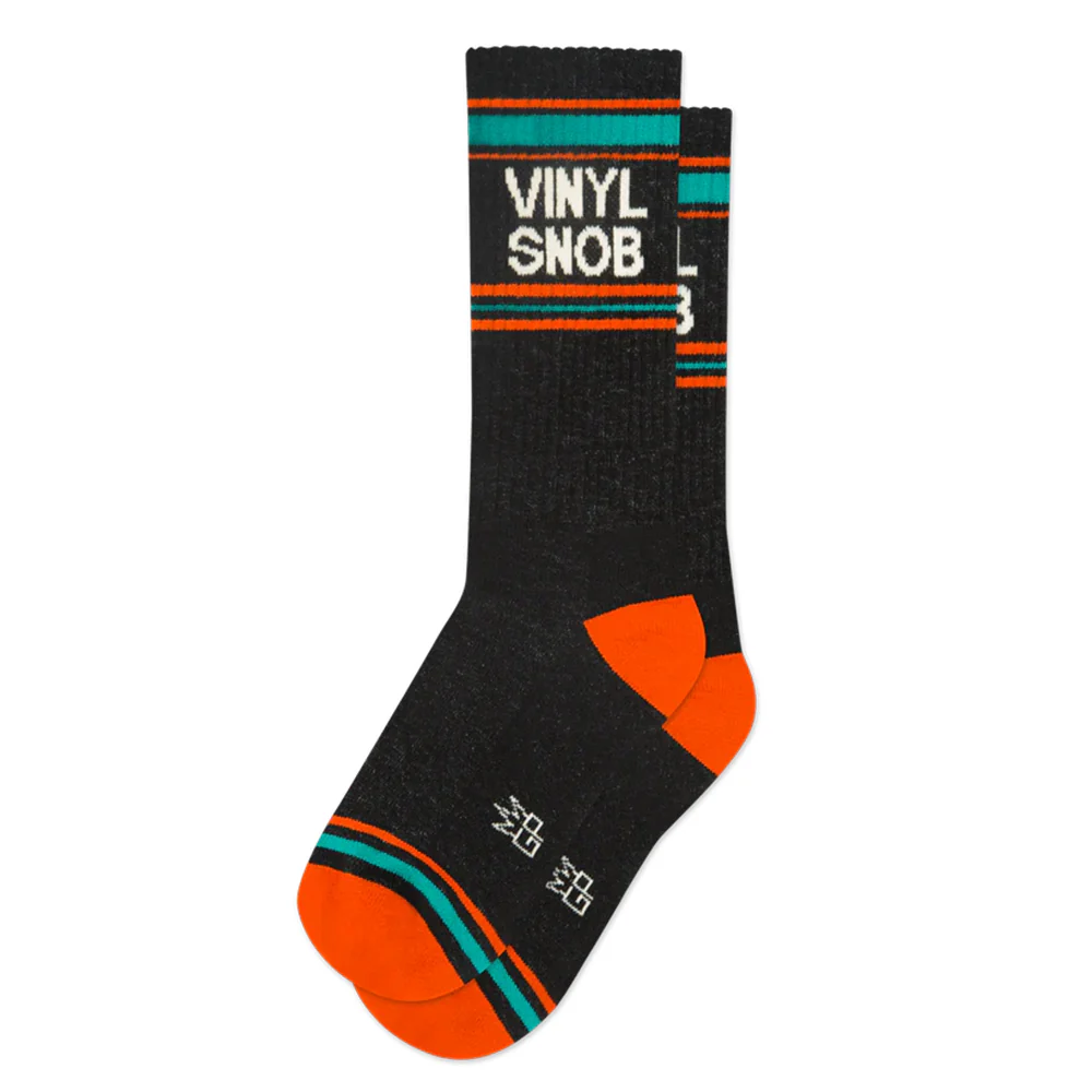 Vinyl Snob Gym Crew Socks