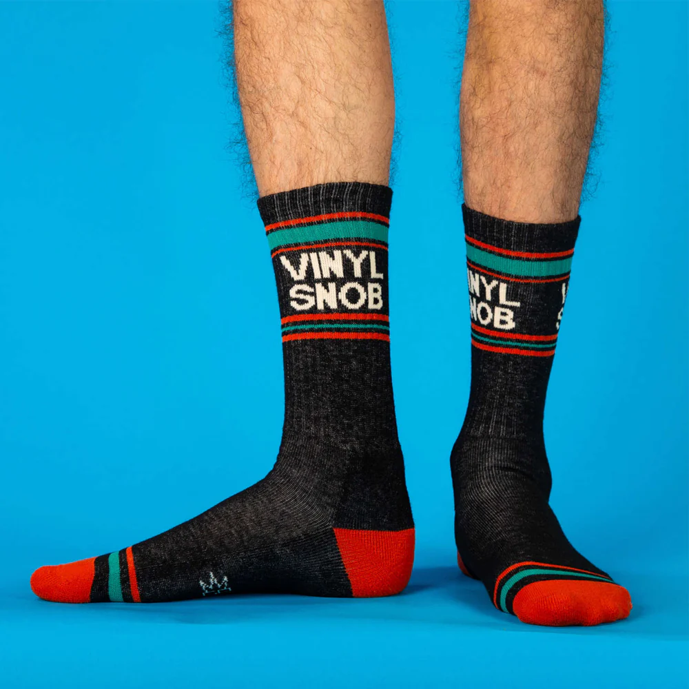Vinyl Snob Gym Crew Socks - Image 5