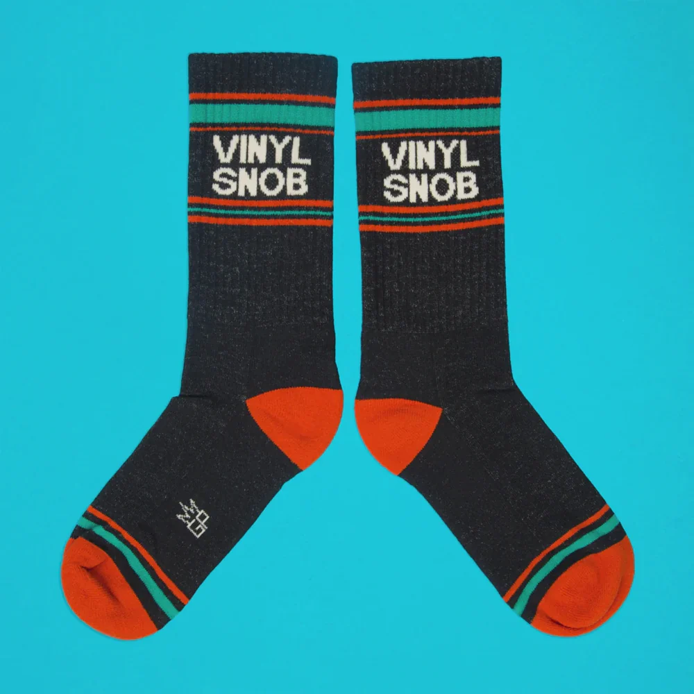 Vinyl Snob Gym Crew Socks - Image 6