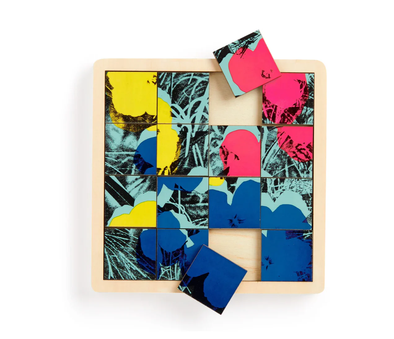 Warhol Flowers Sliding Puzzle - Image 3