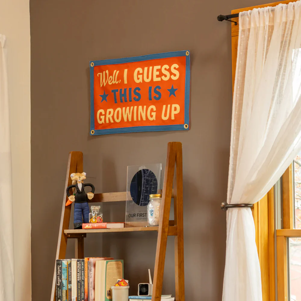 Well, I Guess This is Growing Up Camp Flag - Image 2