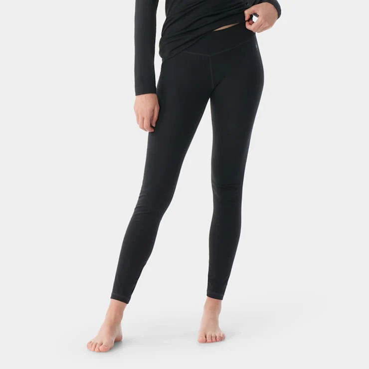 Women's Classic All-Season Merino Base Layer Bottom- Black - Image 3