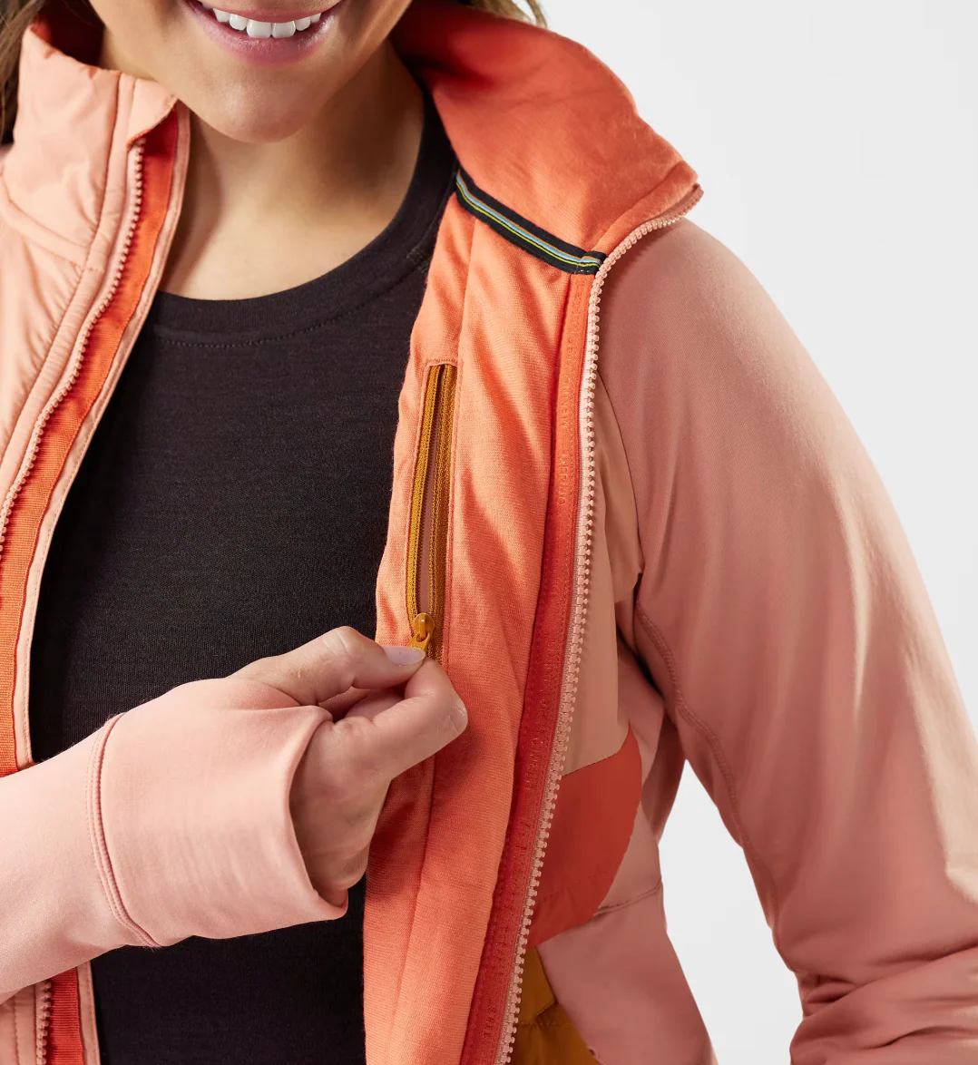 Women's Smartloft Hybrid Jacket- Terracotta - Image 3