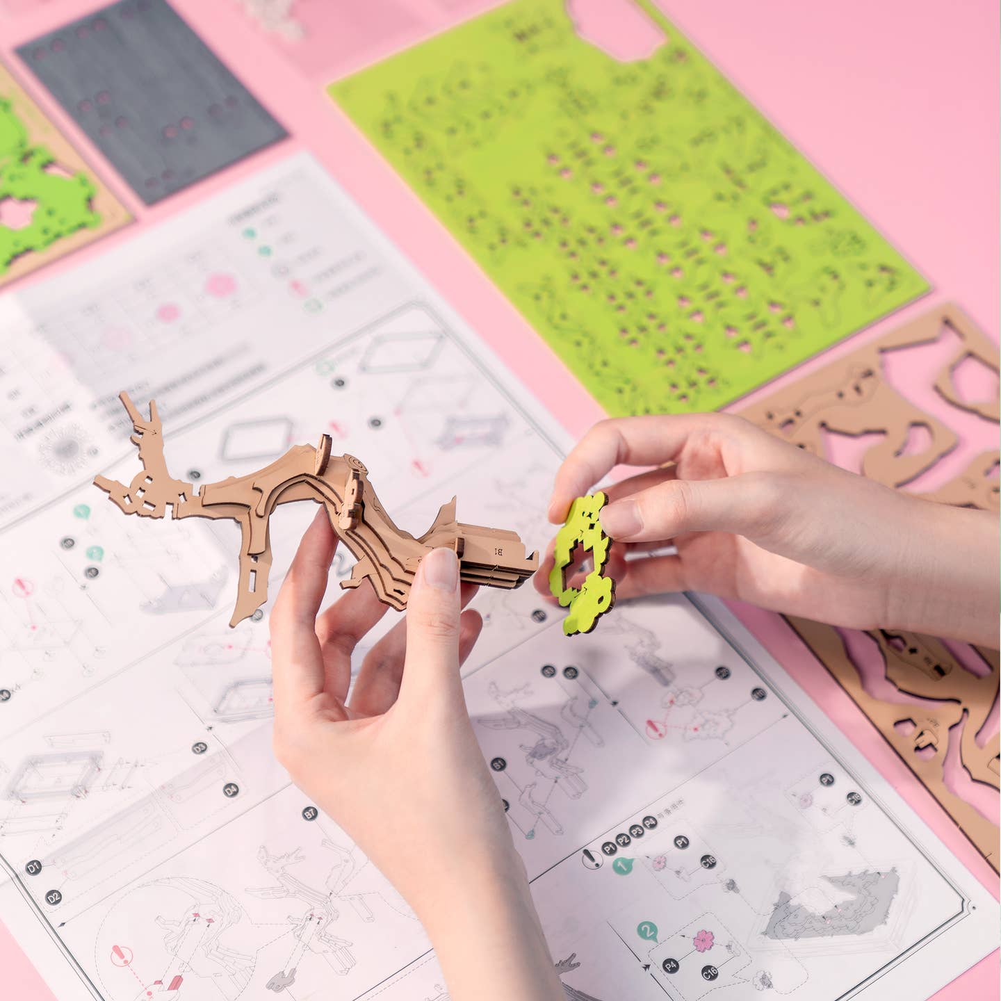 Wooden Puzzle: Sakura Bonsai - Image 3