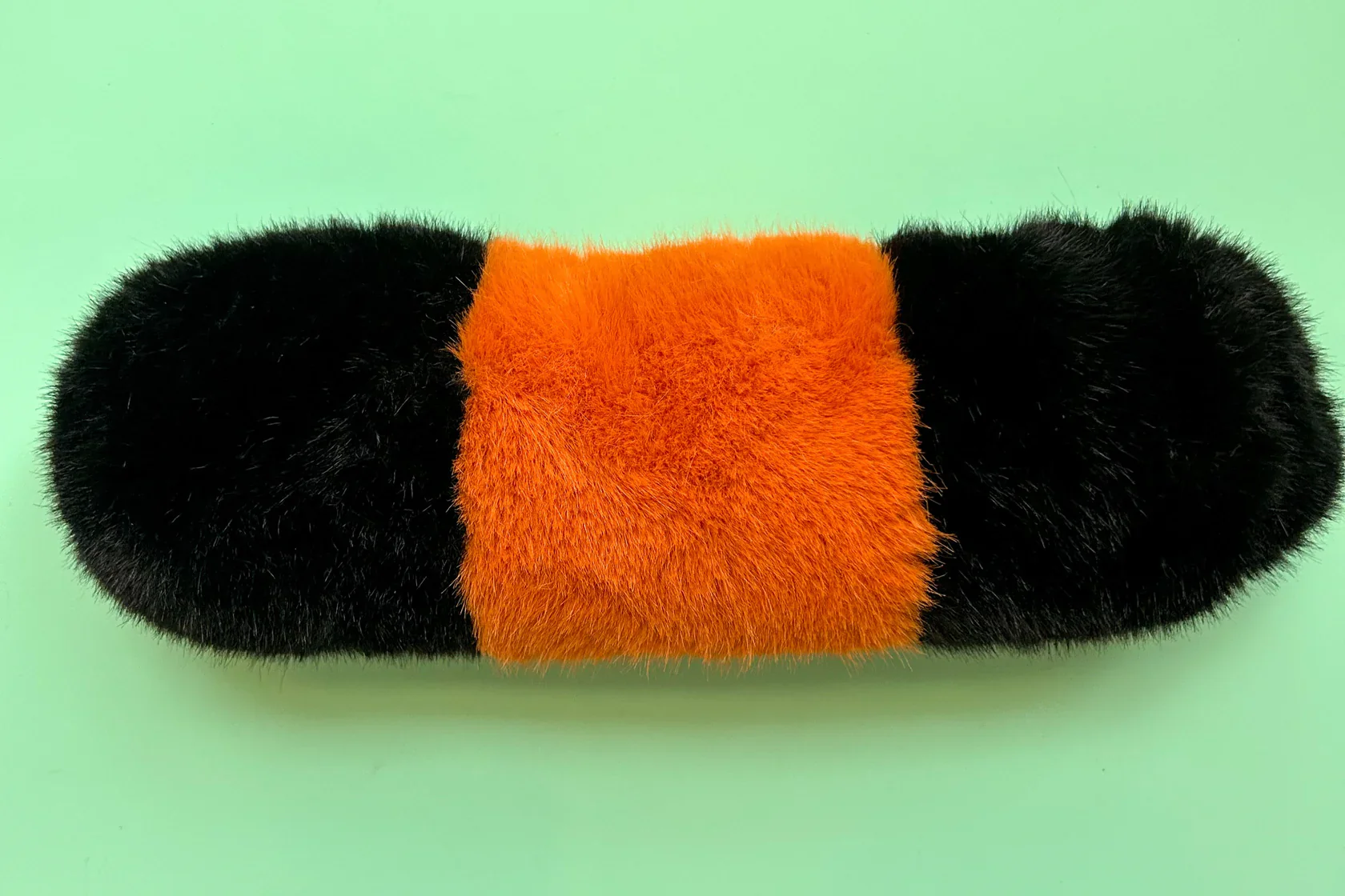 Wooly Bear Caterpillar Weighted Plush Keychain - Image 3