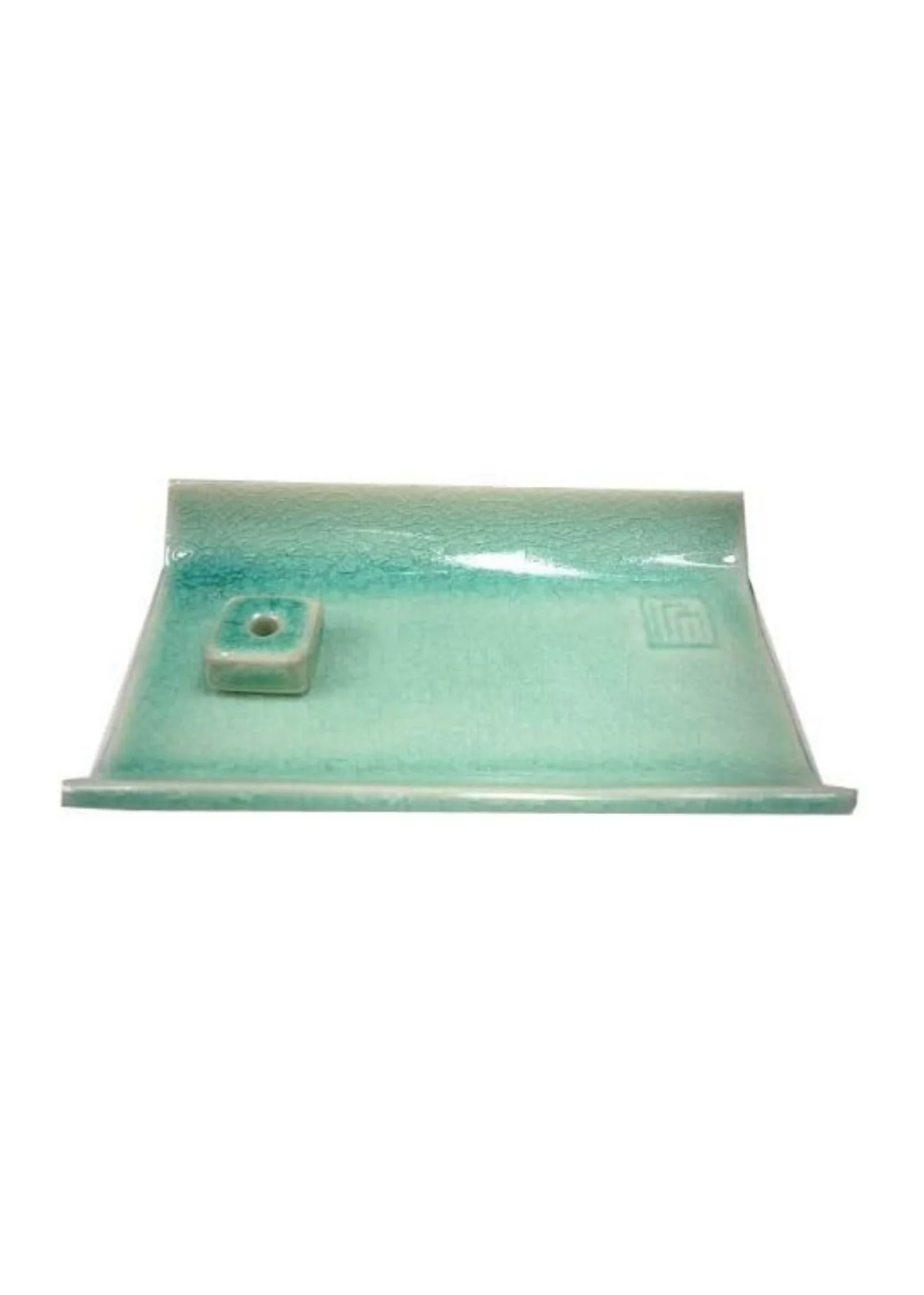 Yukari Incense Burner - Green Ceramic Plate
